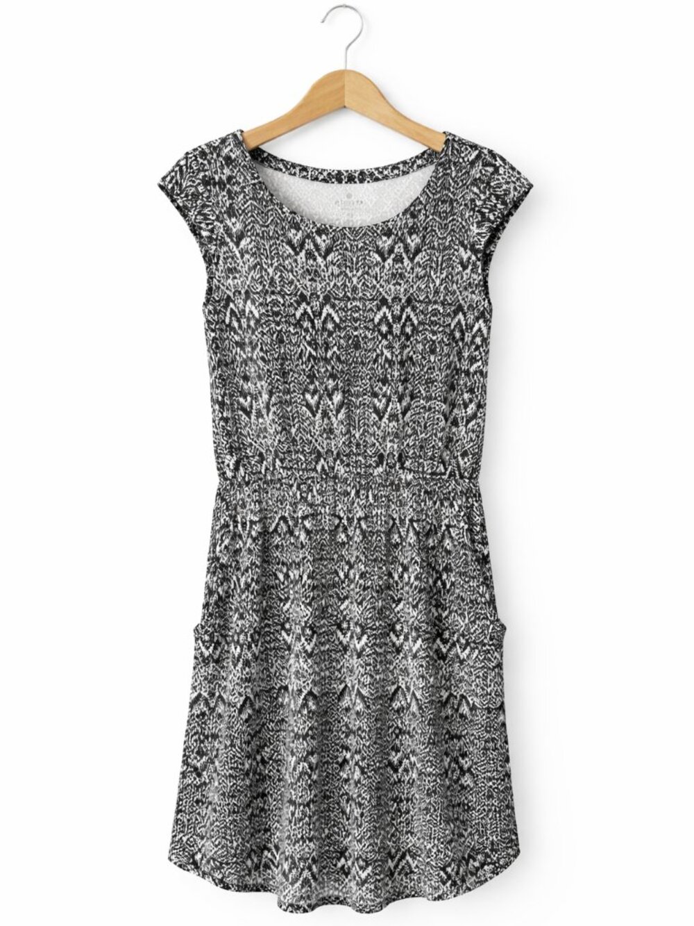 Athleta Redondo Dress With Tribal Ikat Print | Black / White | Size XS - Picture 3 of 6